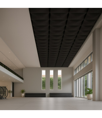 Piekaramie griesti HUNTER DOUGLAS HEARTFELT ORIGAMI A-CURVE Black