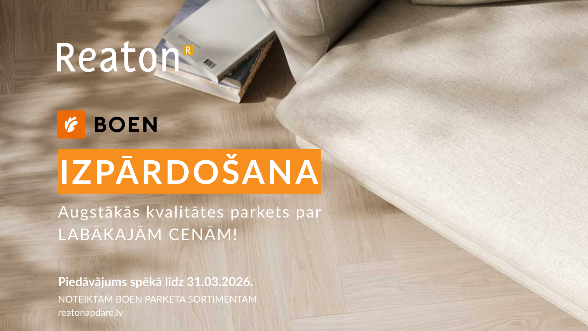 BOEN parketa izpārdošana Reaton
