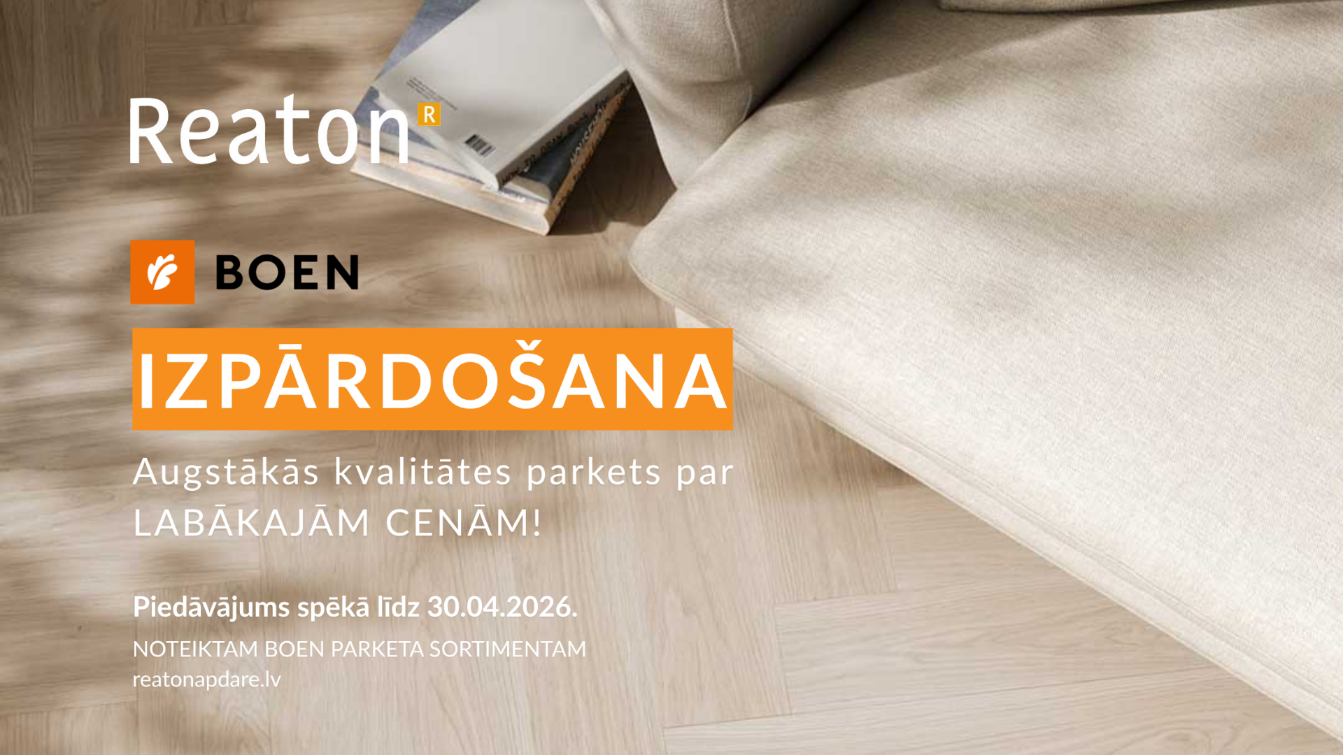 BOEN parketa izpārdošana Reaton